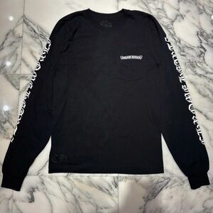Black Long Sleeve chrome heart shirt